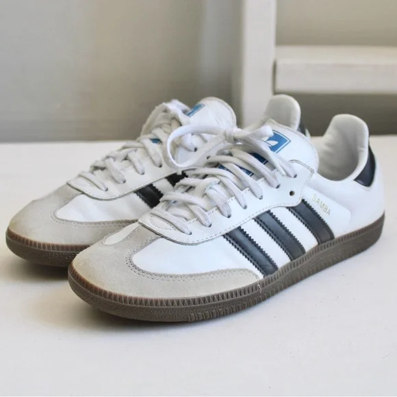 Adidas Originals 926 Samba ADV Shoes Sneakers White Black Size 7 Mens / 8 Womens - Picture 2 of 8